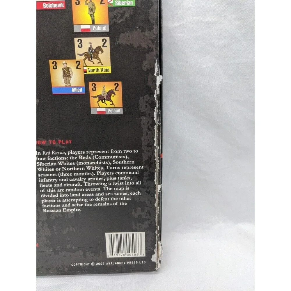 Red Russia The Russian Civil War 1918-1921 Board Game